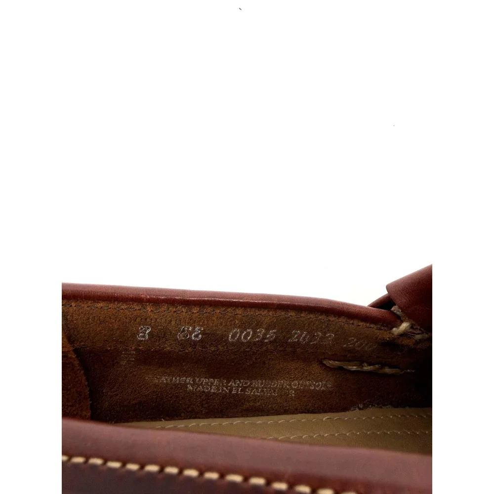 GH Bass Weejuns Michael Mens 8 Burgundy Leather Kiltie Tassel Loafers Shoes
